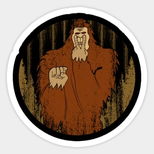 Retro Vintage Bigfoot Sticker